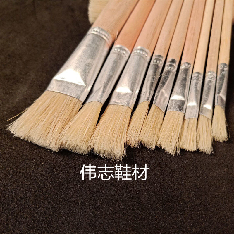 油画笔刷漆水彩水粉刷子短杆猪毛猪鬃硬毛笔刷生花牌油画笔