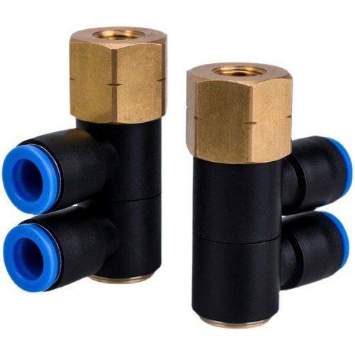 快速快换气管接头双通用螺纹弯头KQ2VD06-16F-M4/KQ2VD08-01F-M4