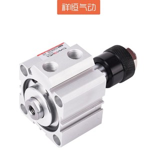 75B亚德客型S 薄型气缸动双头出可调SDAJ50 10x15