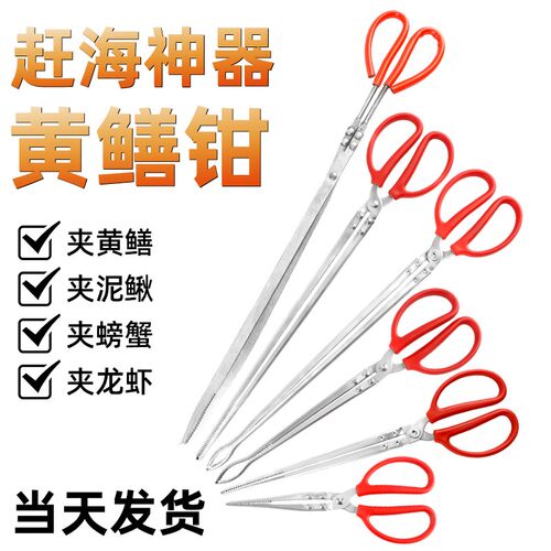 抓黄鳝神器黄鳝夹子专业赶海工具装备成人鳝鱼钳螃蟹不锈钢垃圾夹