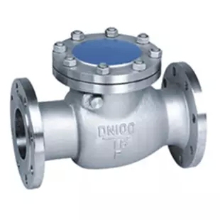 304不锈钢卧式法兰止回阀H44W-16P DN40 1.5寸 不锈钢逆止阀