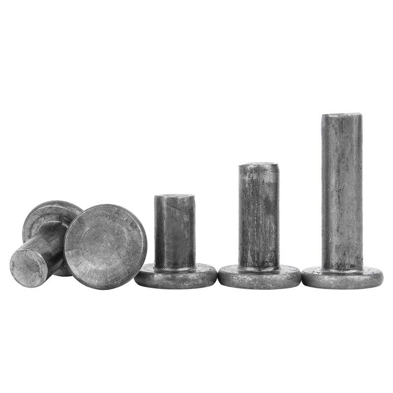 碳钢铁本色平头铆钉GB109敲击实心铆钉304不锈钢M2M2.5M3M4M5M6M8