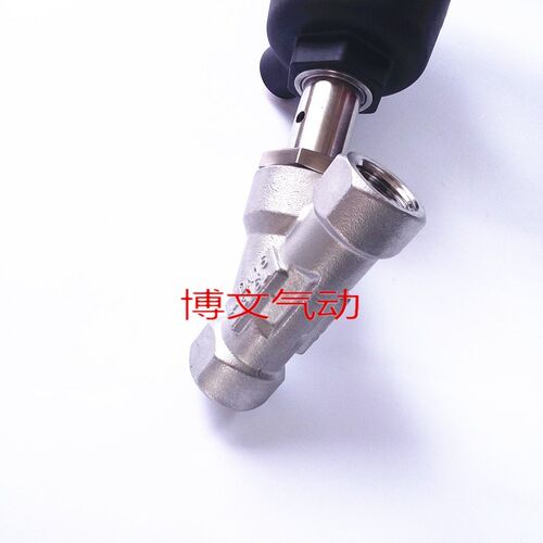 不锈钢304/Y型气动角座阀/内螺纹/丝扣/丝口气动角座阀DN15/20/25