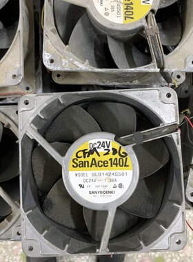 9LB1424S501 原装SANACE140L 24V 1.38A 14050 3线铝框大风量风扇