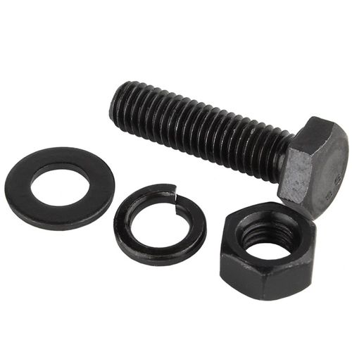 8.8级铁黑外六角螺丝螺栓螺母组合套装大全高强度加长螺杆M4-M30