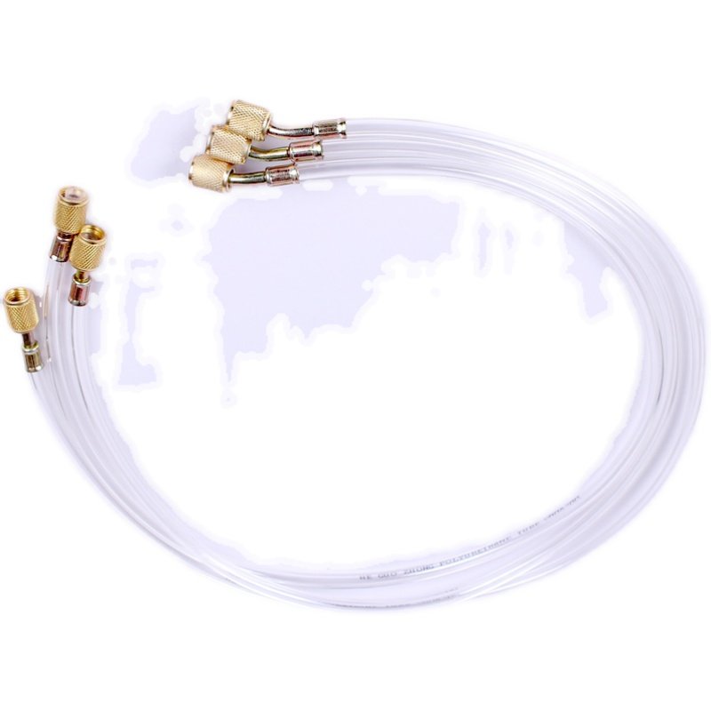 藤原旋片式真空泵用真空管公英双接头1米透明管8*4mmpvc真空硬管