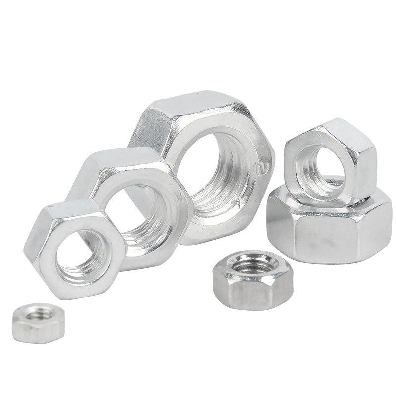铝合金螺母六角螺帽铝制带垫法兰螺母螺丝帽大全M3M4M5M6M8M10M12