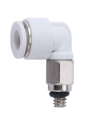 白色精品迷你直角弯通PL4 6-M3 M4 M5 M6 KJL04 06-M3 M4 M5 M6