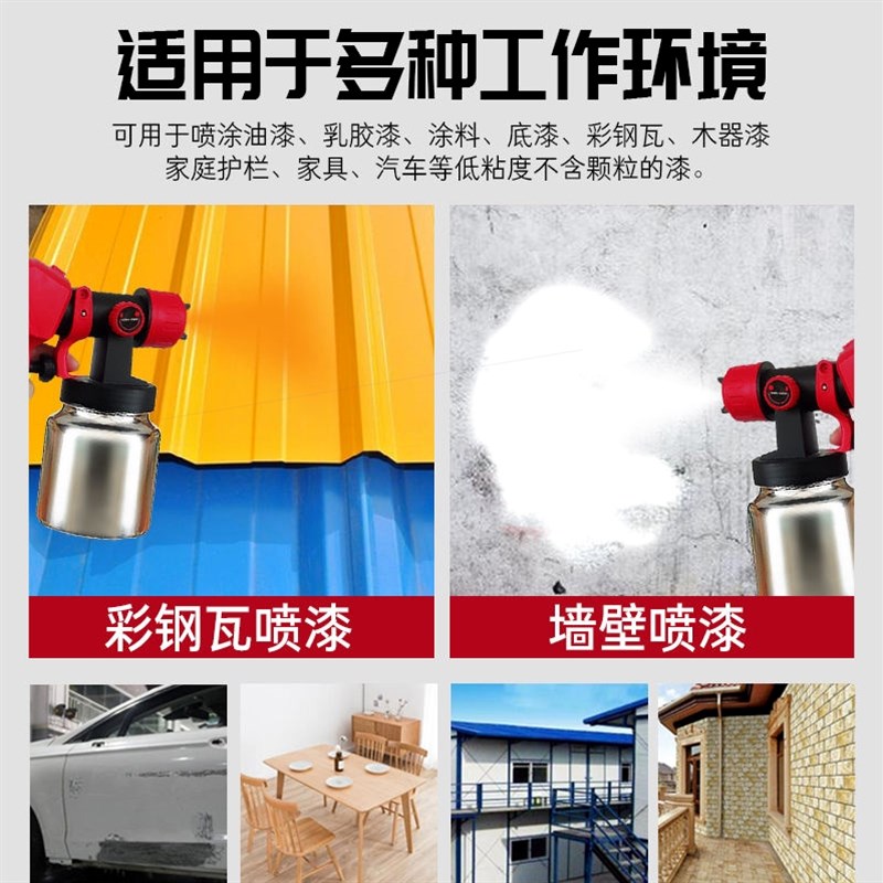 德国进口电动喷枪油漆乳胶漆喷漆机涂料汽车彩钢瓦家具喷涂机小型