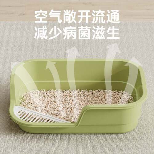 猫砂盆超大号防外溅半封闭式幼猫猫厕所家用防臭猫屎盆宠物用品