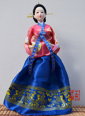 新款40CM精品16寸韩国人偶A娃绢人公仔料理点装饰品摆件结婚礼物
