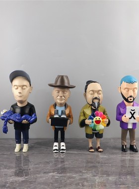 北欧创意卡通潮玩主理人公仔手办摆件玄关电视柜书房软装家居饰品