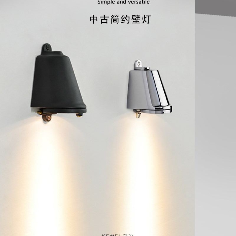 刻为全铝铸工业户外防水门头射灯壁灯招牌室外走廊W中古墙灯复古