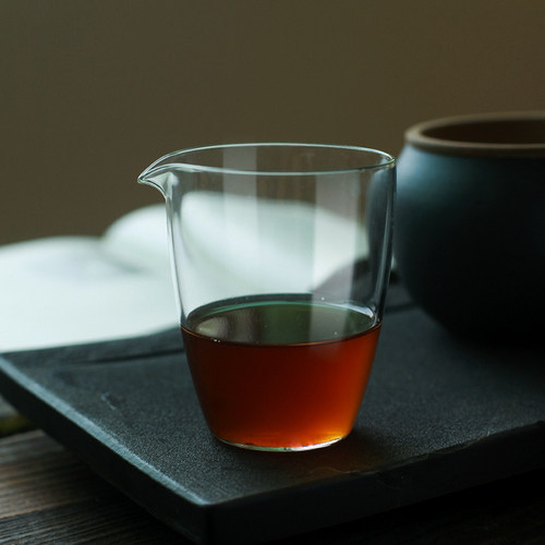 不梵日式大号超薄透明玻璃公道杯耐热匀杯功夫茶具分茶器茶海公杯
