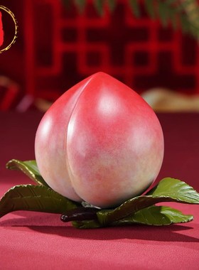 威弗列德铜摆件《寿桃》黄铜工艺品饰品长辈祝寿送礼礼品蟠桃装饰