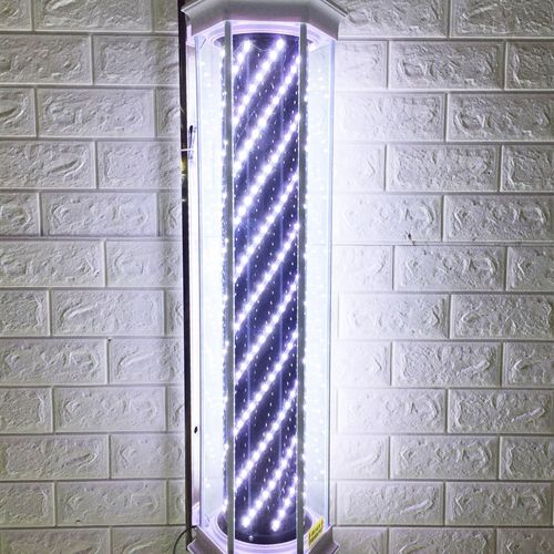 美发转灯理发店LED旋转加亮发廊户外复古简宫灯挂墙防水灯箱厂家