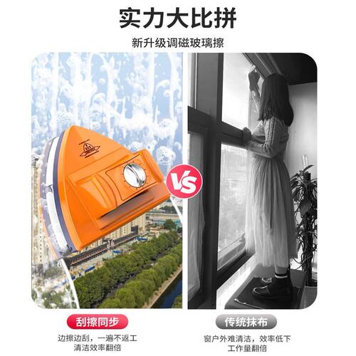 擦窗擦玻璃神器家用双面高层家政专用工具双层窗外窗户清洁器刮刷