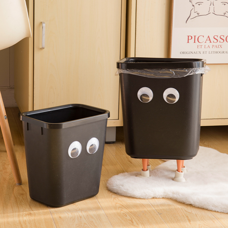 学生宿舍专用大眼垃圾桶高颜值可爱桌下桌边纸篓大容量厕所卫生桶