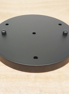 黑白色面挂吸顶盘l三头多头餐吊灯圆形底座圆盘灯具改装底盘灯配