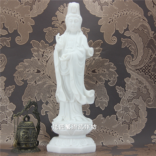 站观音大足石刻石雕汉白玉艺术品家居饰品工艺品精品礼Z品纪念礼