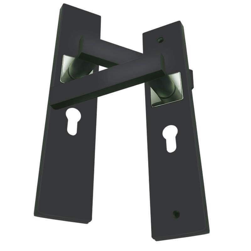 黑色室内门锁卧室门锁三件套装饰压把J锁静音门锁现代欧式执手锁