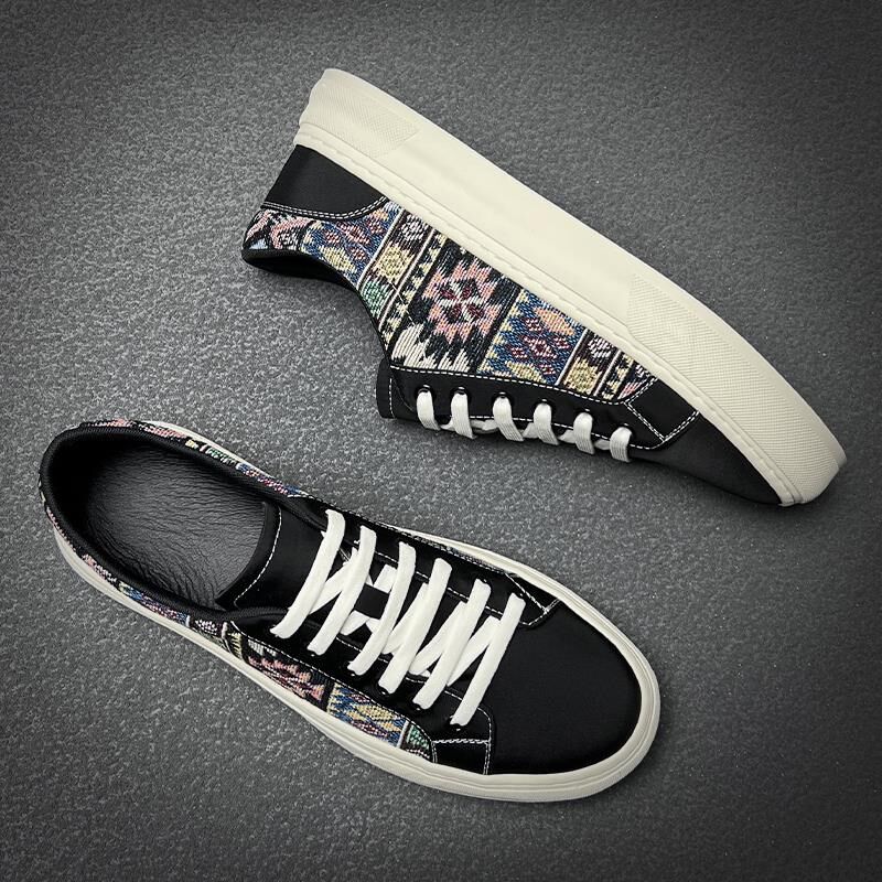 2025夏季新款男鞋潮流百搭透气一脚蹬男士休闲板鞋个性刺绣帆布鞋,流行男鞋,休闲板鞋,淘宝优惠券,粉丝福利购,淘宝优惠卷