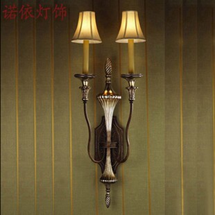 美式壁灯客厅背景墙免接线充电酒店大堂楼梯过道无线复古装饰壁灯