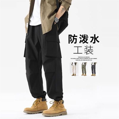 冲锋裤男女秋冬季加绒加厚美式登山裤新款防水防风防寒冷工装裤子