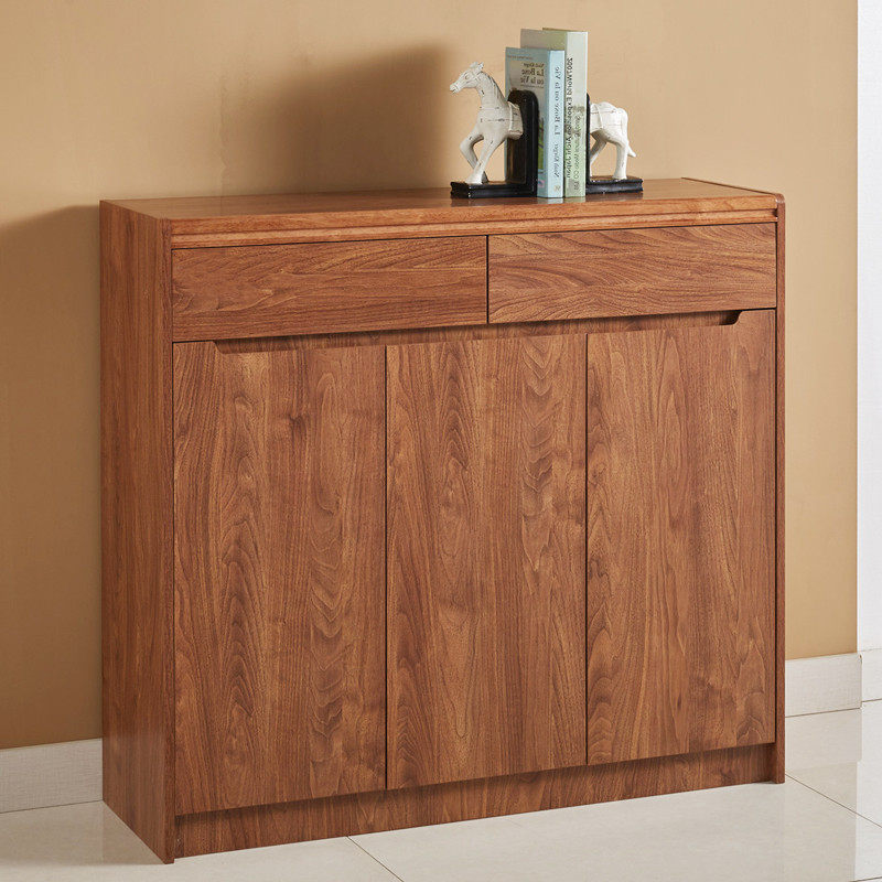 实木色鞋柜家用门口入户玄关门厅柜简约现代大容量鞋Y橱胡桃收纳,住宅家具,鞋柜,淘宝优惠券,粉丝福利购,淘宝优惠卷