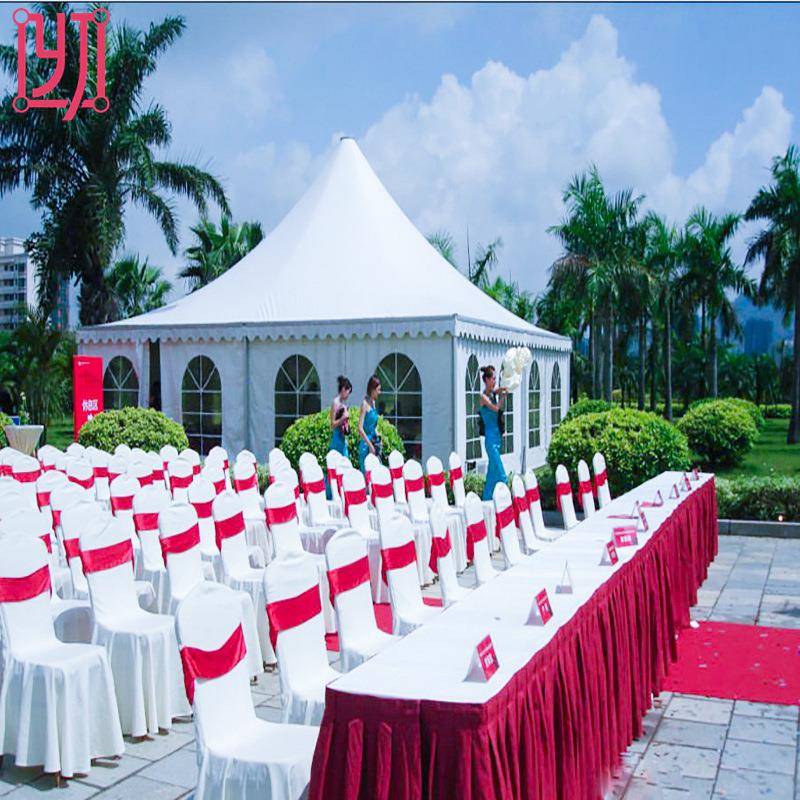 欧式婚礼尖顶帐篷锥顶篷房多边形篷房订制户外草地组合篷房tent