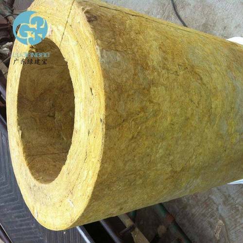蒸汽管道锅炉保温岩棉管阻燃隔热岩棉管套复合铝箔贴面岩棉管壳