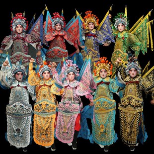 京剧男大靠豫剧秦腔川剧越剧晋剧戏曲服装 戏服靠武生将军武将表演