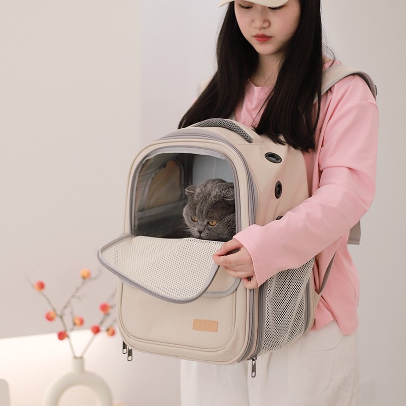 猫包外出便携透气双肩宠物背包大容量可折叠可背可手提轻便型书包