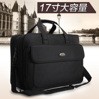 商务男包帆布公文包大容量手提电脑包业务包牛津文件办公工作公事