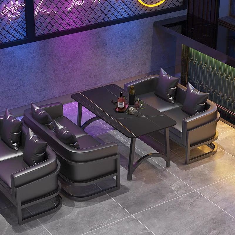 网红酒吧清吧烧烤店商用咖啡厅音乐餐厅酒馆沙发卡座铁艺桌椅组合