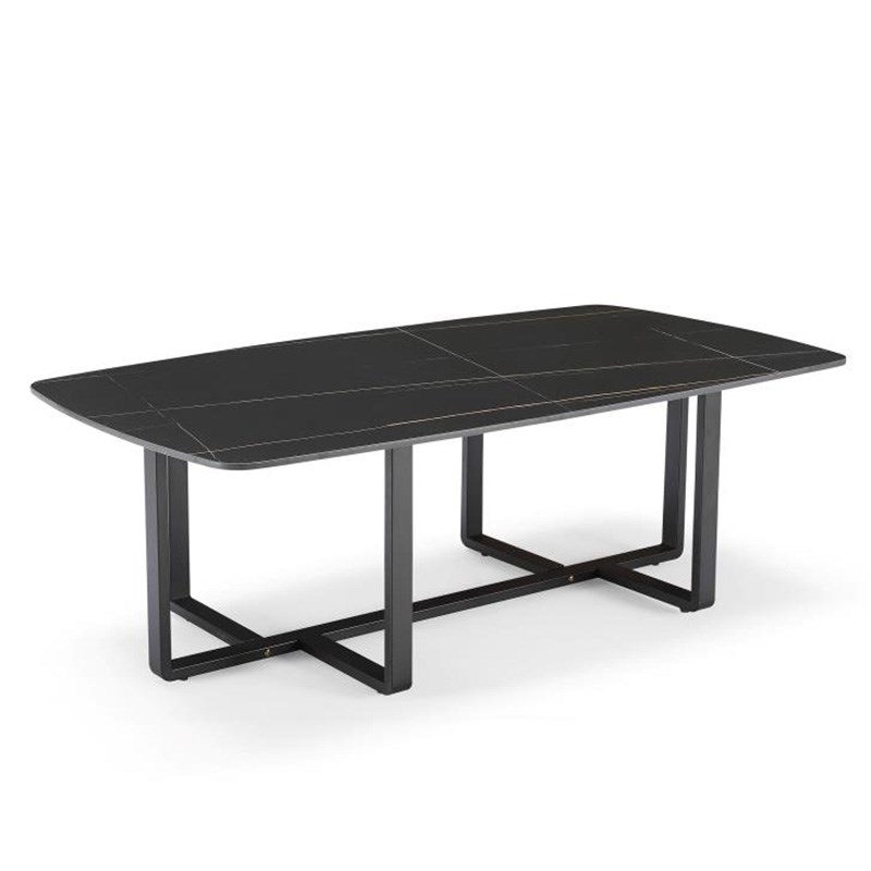 意式极简岩板茶几现代简约沙发边几长方形矮桌子北欧轻奢小圆桌子