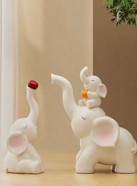 大象摆件高级感姹寂风软装家居轻奢客厅红酒柜装饰品乔迁新居礼物