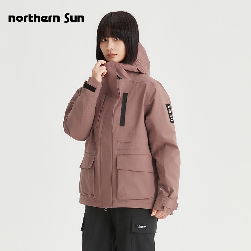 诺思山户外冲锋衣女防风防水保暖工装单层外套户外机能W夹克3670
