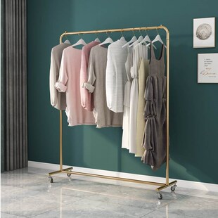 新款服装店展示架落地式女装店货架衣F帽架单杆衣服架子家用晾衣