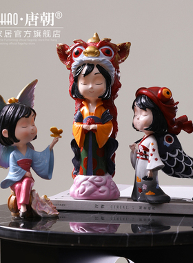 日式可爱少女心女孩摆件餐厅卧室公主儿童房间桌面软装饰品摆设