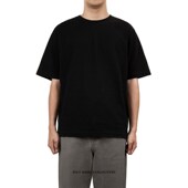 IDLT 简约百搭男 打底纯棉黑色白色TEE 宽松廓形T恤 重磅略厚百搭