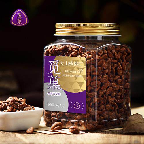 觅菓临安大山核桃仁436g2025新货大分量大颗粒坚果零食送礼非手剥