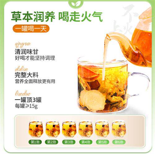 南京同仁堂菊花枸杞决明子茶养肝护益肝去熬夜肝火养生茶目明正品