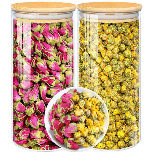 【花茶组合】玫瑰花茶125g+胎菊菊花茶100g 泡水喝的养颜新花草茶