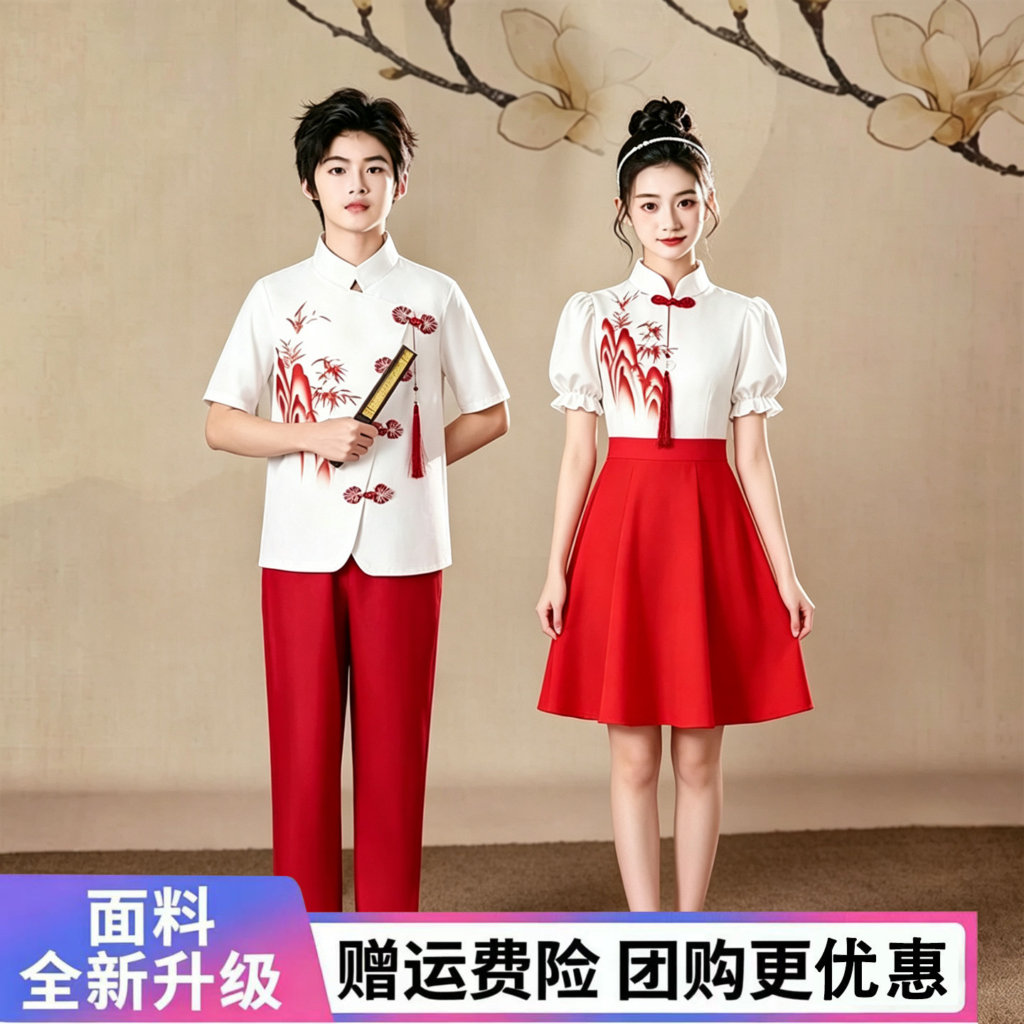 儿童合唱服小学生诗歌朗诵表演服