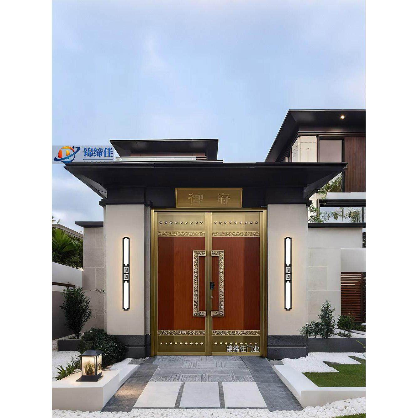 铜门别墅院子大门不锈钢庭院门新中式纯铜农村自建房锌合金入户门,3C数码配件,USB多功能数码宝,淘宝优惠券,粉丝福利购,淘宝优惠卷