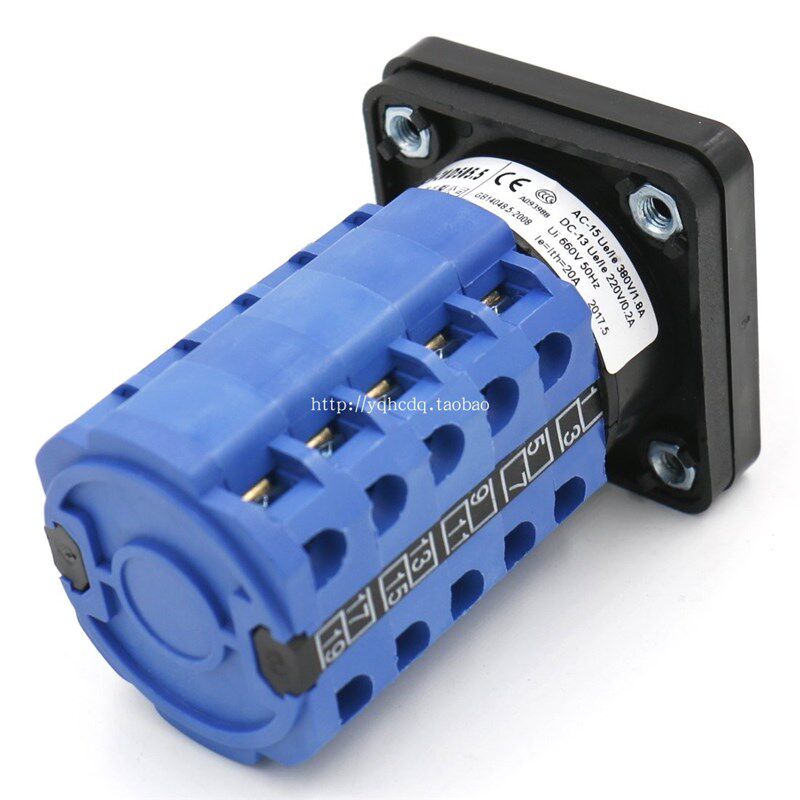 万能转换开关SZW26-20/505.5 3档5节旋钮开关 选择开关660V20A