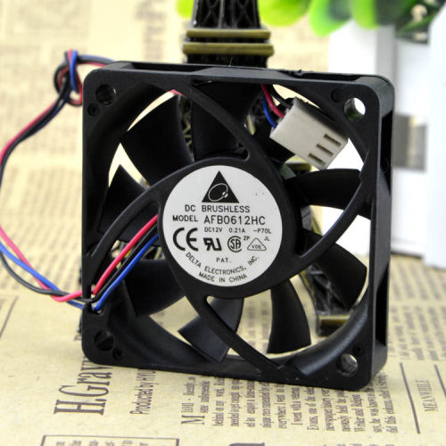 DELTA台达 DC12V 6cm双滚珠6015小机箱风扇 CPU散热风扇AFB0612HC