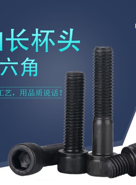 12.9级内六角螺丝  杯头  长螺丝 M5X160/165/170/180/205~260