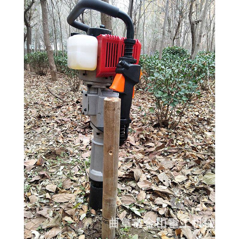 手提式果园打桩机葡萄架汽油打桩机小型手提式栅栏栽桩机
